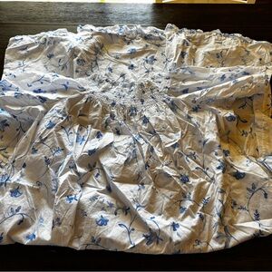 Hill House Caroline long nap blue floral Dress EUC size extra large XL